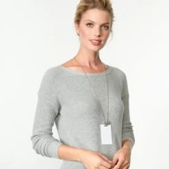 Alcazar Heart Badge Clip Necklace -Brighton Handbags Outlet Store alcazar heart badge clip necklace silver 3 089f7485 5944 40e6 8dc2 6a5537db4e62