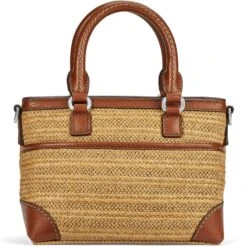Alessa Straw Satchel -Brighton Handbags Outlet Store alessa straw satchel natural bourbon 2