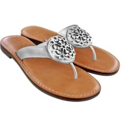 Alice Metallic Sandals -Brighton Handbags Outlet Store alice metallic sandals silver 0