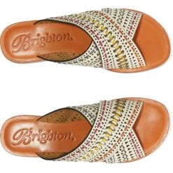 Amanda Flat Sandals -Brighton Handbags Outlet Store amanda flat sandals white multi 3