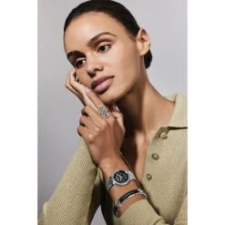 Ashbourne Watch -Brighton Handbags Outlet Store ashbourne watch silver black 3