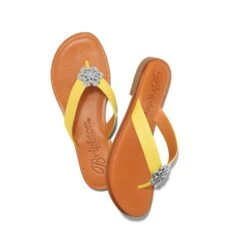 Aster Flower Thongs -Brighton Handbags Outlet Store aster flower thongs lemon 1