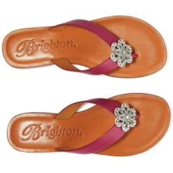 Aster Flower Thongs -Brighton Handbags Outlet Store aster flower thongs orchid 2