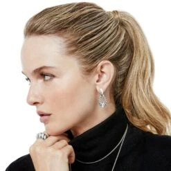 Athena Scalloped Post Drop Earrings -Brighton Handbags Outlet Store athena scalloped post drop earrings silver 2