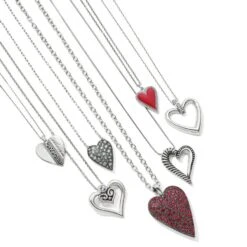 Callie Love Heart Necklace -Brighton Handbags Outlet Store callie love heart necklace silver 2 c2b7a41d fa5e 498f 9928 81e65011d357