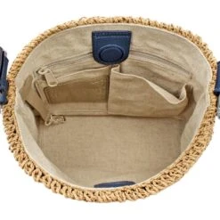 Cherie Straw Shoulderbag 5 Cherie Straw Shoulderbag -Brighton Handbags Outlet Store cherie straw shoulderbag wheat french blue 1