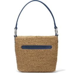 Cherie Straw Shoulderbag 6 Cherie Straw Shoulderbag -Brighton Handbags Outlet Store cherie straw shoulderbag wheat french blue 2