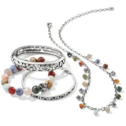 Contempo Desert Sky Droplet Necklace -Brighton Handbags Outlet Store contempo desert sky droplet necklace silver multi 3