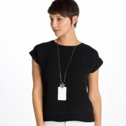 Contempo Heart Badge Clip Necklace -Brighton Handbags Outlet Store contempo heart badge clip necklace silver 3 64059fb4 e9f7 4149 a22a 5e3cc7d7983f