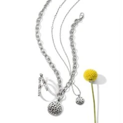 Contempo Medallion Petite Necklace -Brighton Handbags Outlet Store contempo medallion petite necklace silver 2