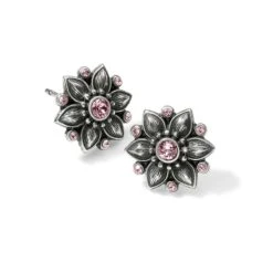 Cora Mini Post Earrings -Brighton Handbags Outlet Store cora mini post earrings silver pink 1