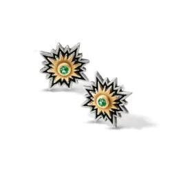 Dynasty Sol Post Earrings -Brighton Handbags Outlet Store dynasty sol post earrings silver emerald 0