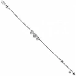Enchanted Hearts Anklet -Brighton Handbags Outlet Store enchanted hearts anklet silver 2