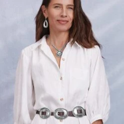 Fandango Concho Belt -Brighton Handbags Outlet Store fandango concho belt brown 5