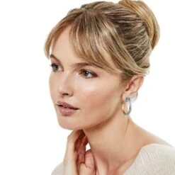 Ferrara Entrata Small Hoop Earrings -Brighton Handbags Outlet Store ferrara entrata small hoop earrings silver gold 4