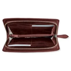 Ferrara Montecito Zip Wallet -Brighton Handbags Outlet Store ferrara montecito zip wallet garnet 1