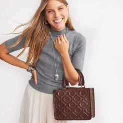 Ferrara Sala Medium Tote -Brighton Handbags Outlet Store ferrara sala medium tote whisky 3
