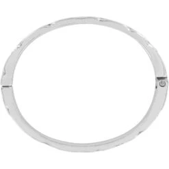 Footprints Hinged Bangle -Brighton Handbags Outlet Store footprints hinged bangle silver 2 b894b4bf e4ff 414e b521 9b934611a20d