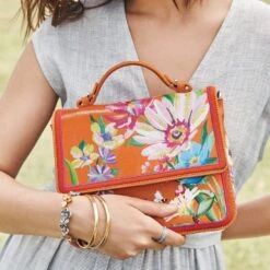 French Garden Belle Flap Bag -Brighton Handbags Outlet Store french garden belle flap bag multi 4