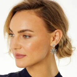 Halo Ice Post Drop Earrings -Brighton Handbags Outlet Store halo ice post drop earrings silver 2 ae3dc13e 01b5 4ebf aa86 35fa5200f3d0