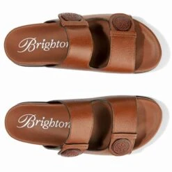 Hayes Flat Sandals -Brighton Handbags Outlet Store hayes flat sandals bourbon 2