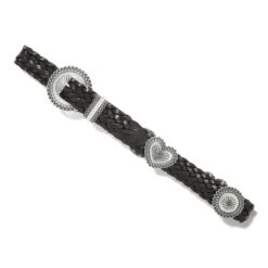 Heart Concho Belt 5 Heart Concho Belt -Brighton Handbags Outlet Store heart concho belt black 2