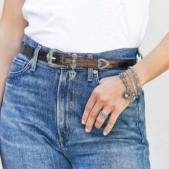 Hearts Reversible Belt -Brighton Handbags Outlet Store hearts reversible belt black chocolate 4