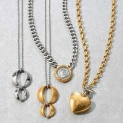 Inner Circle Heart Toggle Necklace 12 Inner Circle Heart Toggle Necklace -Brighton Handbags Outlet Store inner circle heart toggle necklace silver gold 2