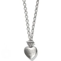 Inner Circle Heart Toggle Necklace 15 Inner Circle Heart Toggle Necklace -Brighton Handbags Outlet Store inner circle heart toggle necklace silver 0