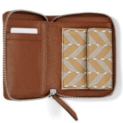 Interlok Braid Medium Wallet -Brighton Handbags Outlet Store interlok braid medium wallet bourbon 1