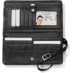 Interlok Large Wallet -Brighton Handbags Outlet Store interlok large wallet black 2 f0cd7a87 f892 4436 81f0 d64ad4447a3c