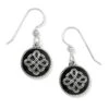 Interlok Noir French Wire Earrings