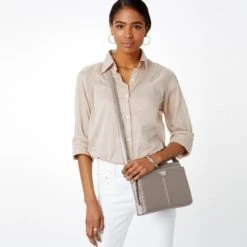 Jagger Cross Body Organizer -Brighton Handbags Outlet Store jagger cross body organizer zinc pearl 4 60c6d079 ea1f 41bc b1e1 99125464f8ed