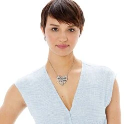 Love Bouquet Necklace -Brighton Handbags Outlet Store love bouquet necklace silver white 3 8a973643 5881 4e73 a823 46eb964e4978