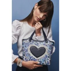 Love Bouquet Small Tote 8 Love Bouquet Small Tote -Brighton Handbags Outlet Store love bouquet small tote midnight 3 31e082a3 4e53 423c bf4d d4790fea6b95