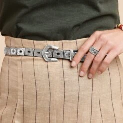 Mosaica Tile Belt -Brighton Handbags Outlet Store mosaica tile belt black 4