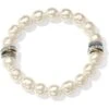 Neptune's Rings Pearl Stretch Bracelet