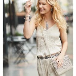 Nicole Concho Link Belt -Brighton Handbags Outlet Store nicole concho link belt silver 3