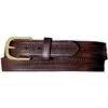 Oil Tan Embossed W/ Stitching Belt