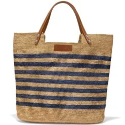 Palmier Raffia Tote 6 Palmier Raffia Tote -Brighton Handbags Outlet Store palmier raffia tote wheat blue 2 f0cc3a1d cf64 4438 a416 fdfd638e3f2d
