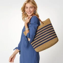 Palmier Raffia Tote 7 Palmier Raffia Tote -Brighton Handbags Outlet Store palmier raffia tote wheat blue 3 35f19e18 fd03 465d a775 e53915c1909a