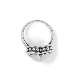 Pretty Tough Bold Heart Ring -Brighton Handbags Outlet Store pretty tough bold heart ring silver 1