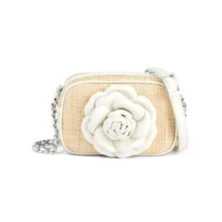 Rosie Straw Camera Bag -Brighton Handbags Outlet Store rosie straw camera bag white 0