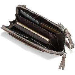 Rox Large Zip Wallet -Brighton Handbags Outlet Store rox large zip wallet zinc pearl 1 59561952 7573 485c a393 7c00fba45760