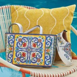 Salon Sneakers -Brighton Handbags Outlet Store salon sneakers white multi 4