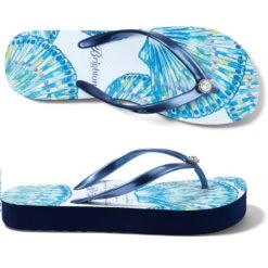 Sand Flip Flops -Brighton Handbags Outlet Store sand flip flops blues 3