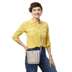 Sevilla Isadora Small Bucket Bag -Brighton Handbags Outlet Store sevilla isadora small bucket bag white multi 3