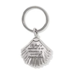 Silver Shells Key Fob -Brighton Handbags Outlet Store silver shells key fob silver 1