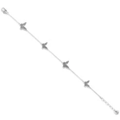 Solstice Butterfly Anklet -Brighton Handbags Outlet Store solstice butterfly anklet silver 1