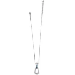 Spectrum Loop Necklace -Brighton Handbags Outlet Store spectrum loop necklace silver blue 1